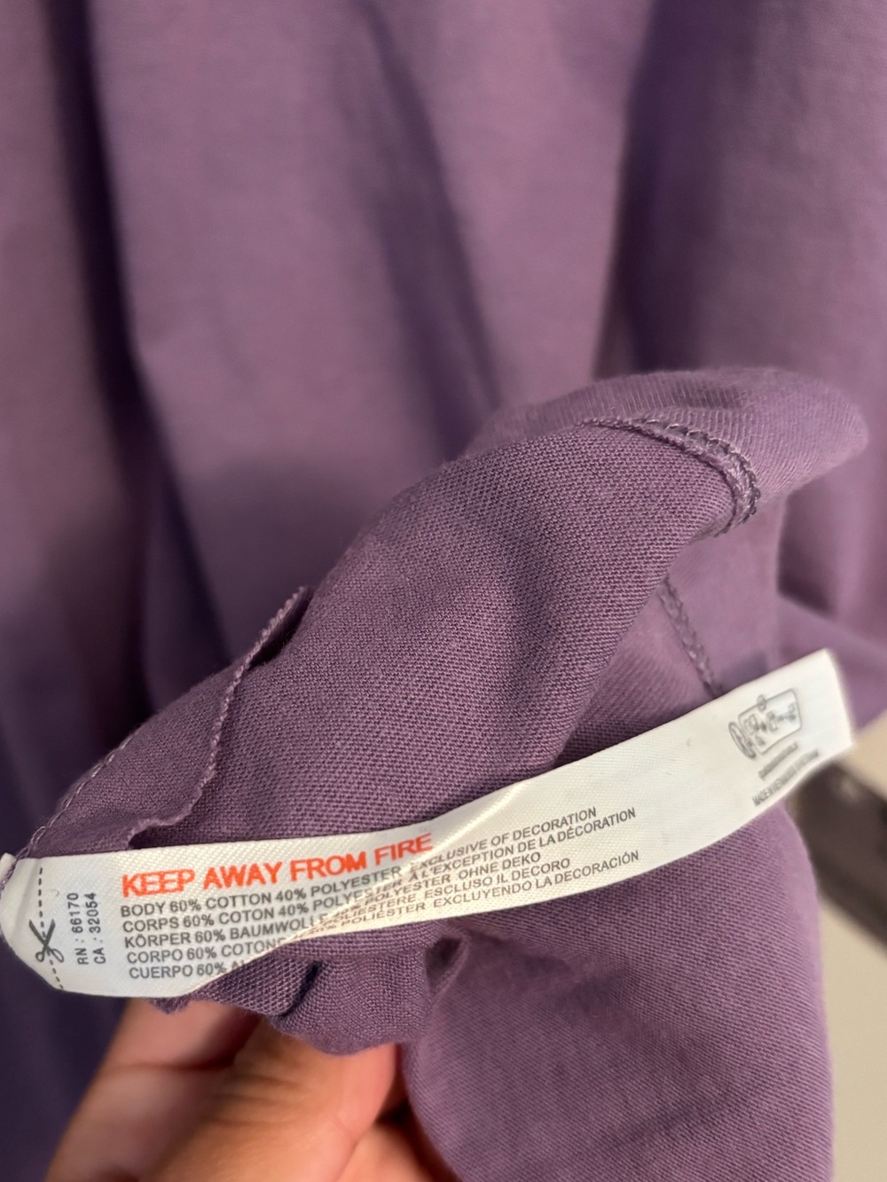FP Movement, XL Don't Sweat It Top/Tee, Curved Arm Sleeve Violet Purple Oversize - Picture 7 of 10